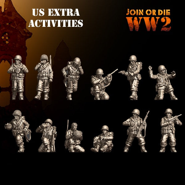 28mm US Army G.I. Extra Activities Poses