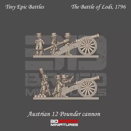 Battle of Lodi - 10mm Austrian 12 Pounder Cannons