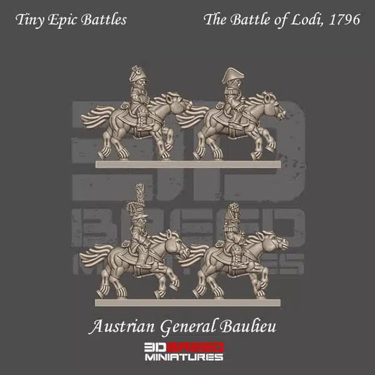 Battle of Lodi - 10mm Austrian General Baulieu