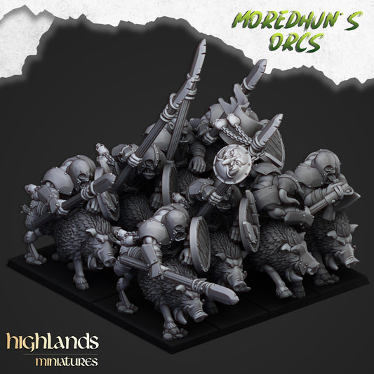 28mm Boar Riders - Orc & Goblin Tribes