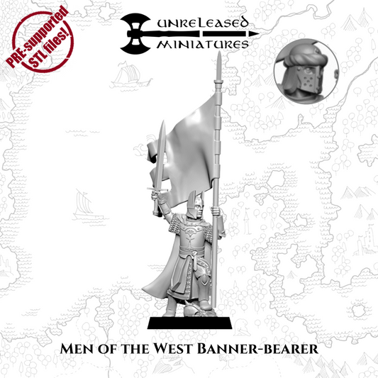 28mm Men of the West Banner-bearer