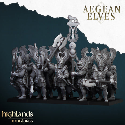 28mm Nemean Lions - Aegean Elves