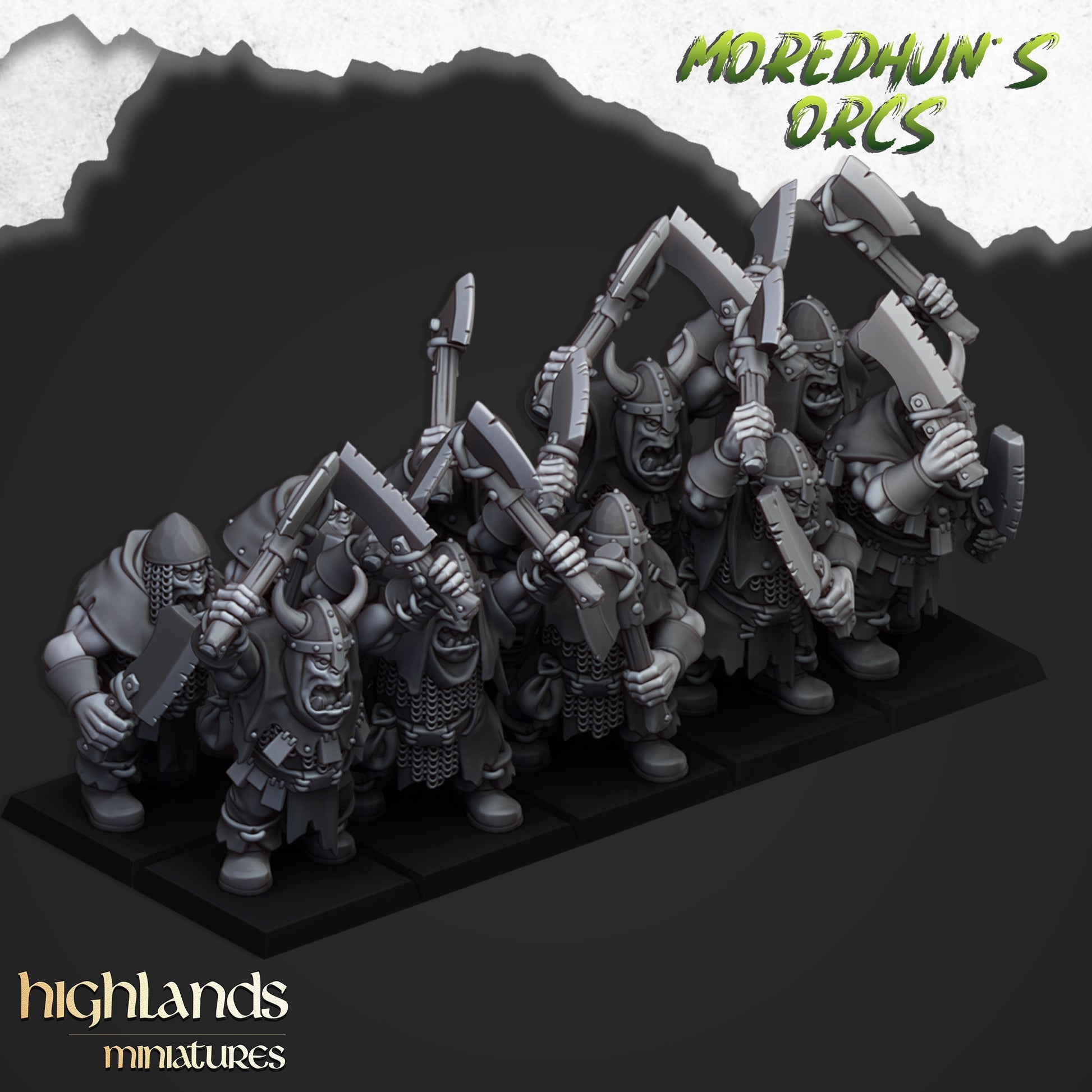 28mm Orc Warriors with Two One-Handed Weapons - Orc & Goblin Tribes ...