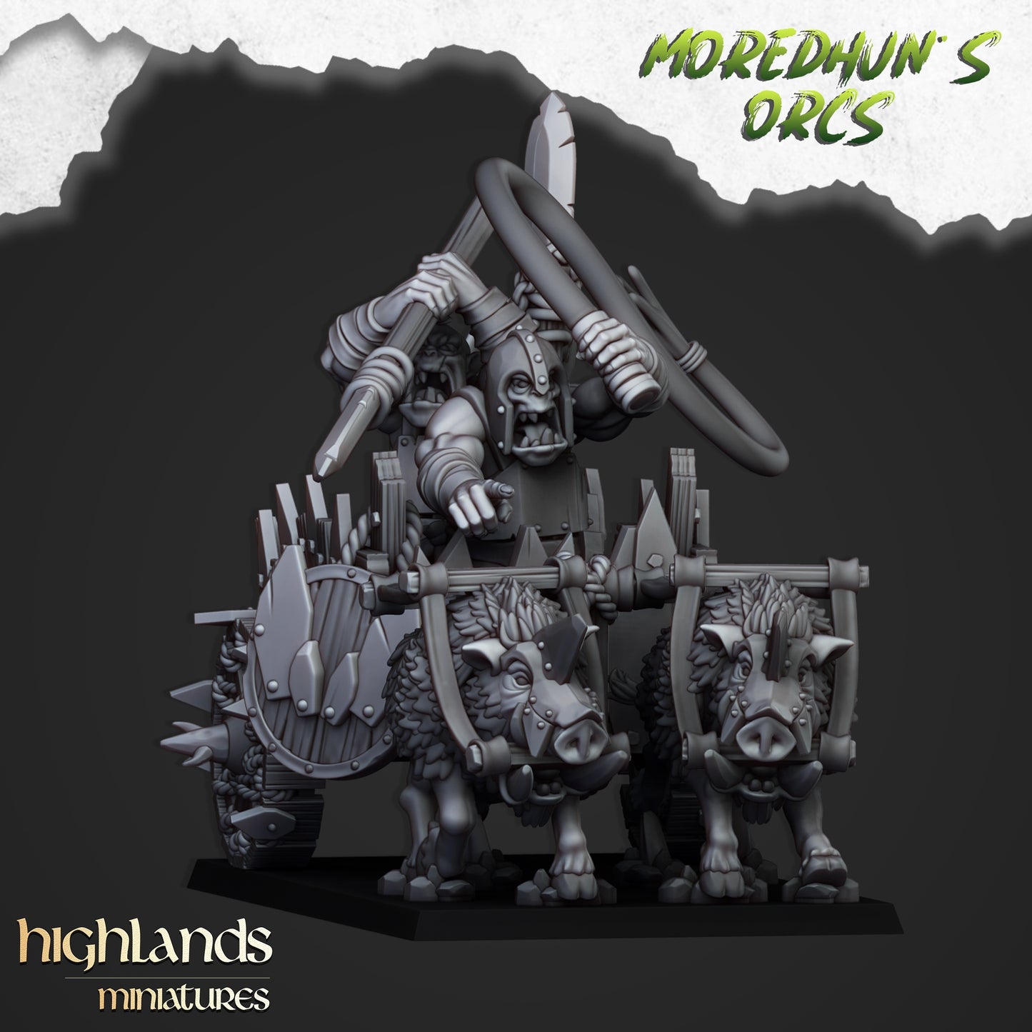 28mm Orc Chariot - Orc Tribes