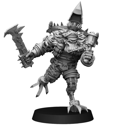28mm Orc Jetpack Boss with Choppa