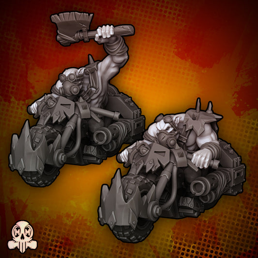 28mm Orc Warbikes