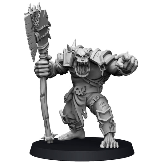 28mm Orc Warboss with Uge Axe