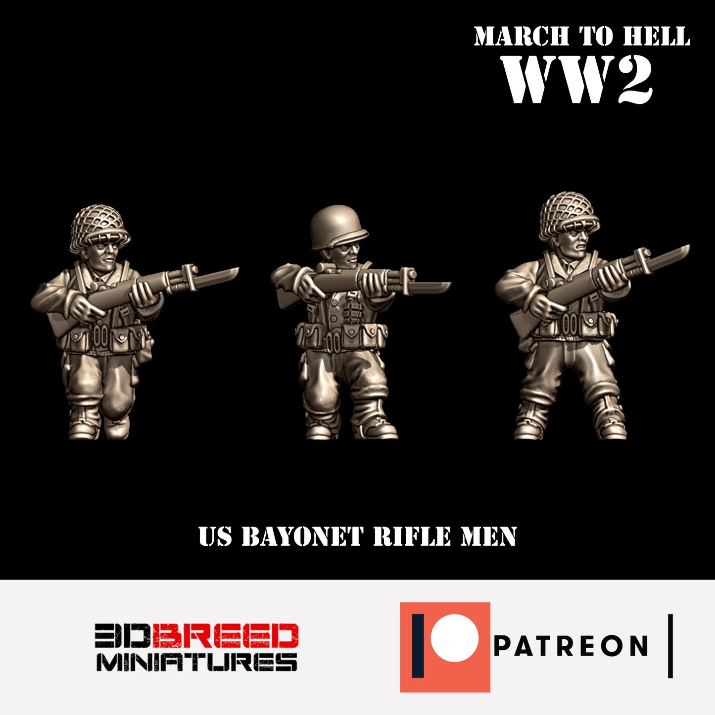 US Riflemen w/Bayonets Pack 2