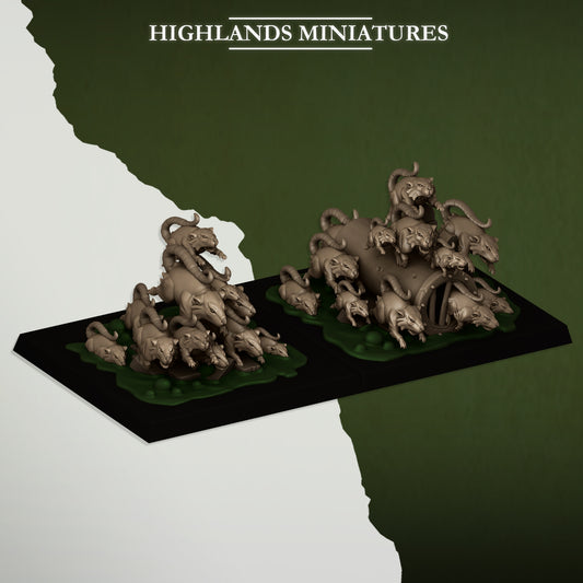 28mm Rat Swarms - Sewer Vermin