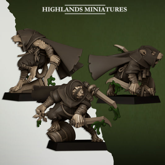 28mm Vermin Assassins - Sewer Vermin