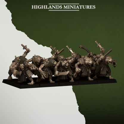 28mm Vermin Thugs - Sewer Vermin