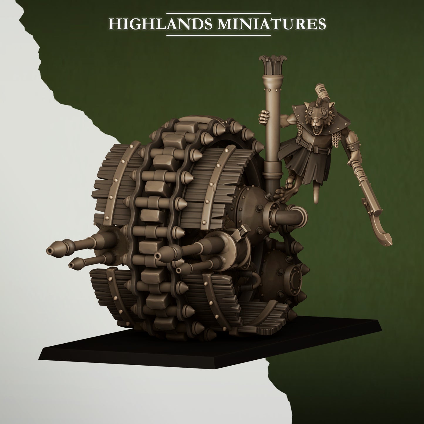 28mm Vermin Wheeled Engine - Sewer Vermin