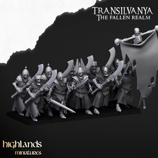 28mm Skeletal Guard with Great Weapons - Transilvanya