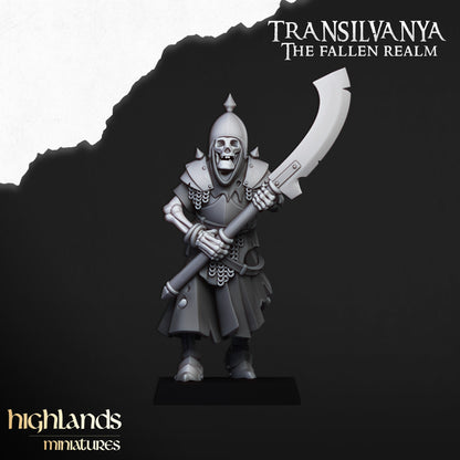 28mm Skeletal Guard with Great Weapons - Transilvanya