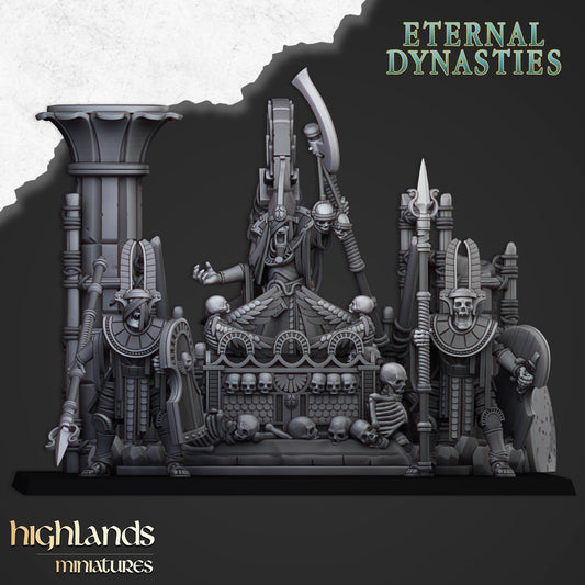 28mm Eternal High Priest on Casket - Eternal Dynasties