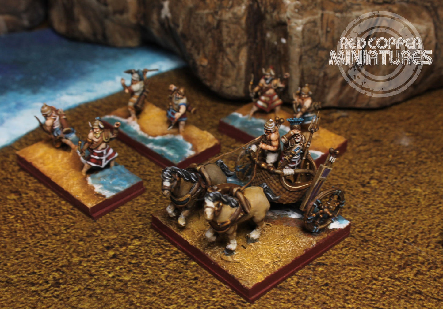 28mm Sea Peoples Chariots