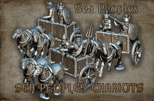 28mm Sea Peoples Chariots