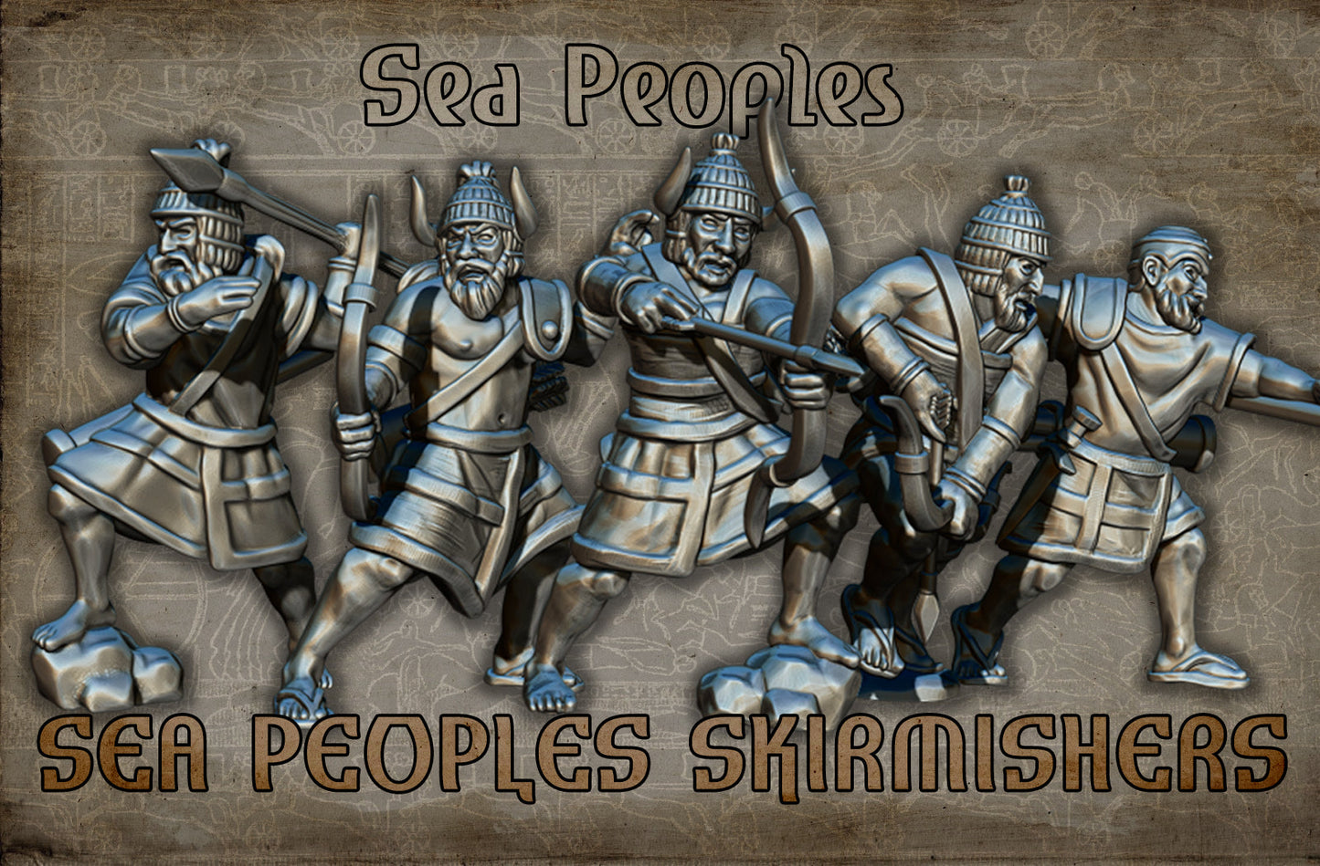28mm Sea Peoples Skirmishers