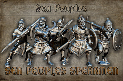 28mm Sea Peoples Spearmen