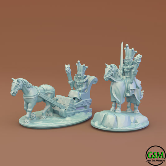 Kislev - 10mm Hero on Sleigh