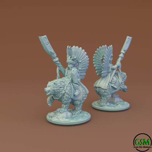 Kislev - 10mm General on Bear