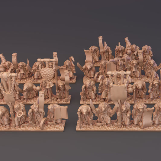 Under Empire Ratmen - 10mm Plague Monk Regiment
