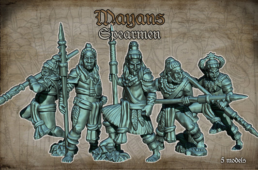 28mm Mayan Spearmen