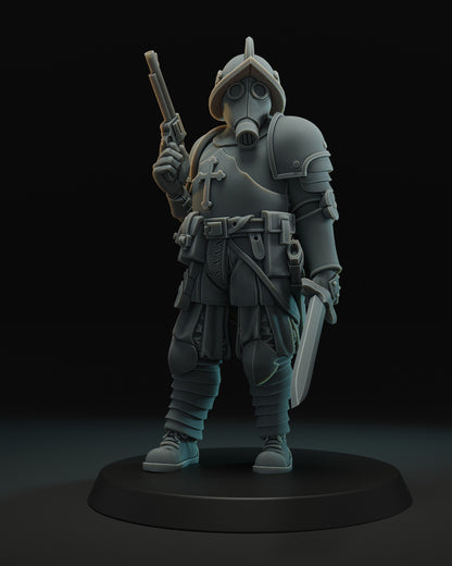 Trench Crusade - Papal troop with revolver