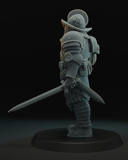 Trench Crusade - Papal troop with revolver