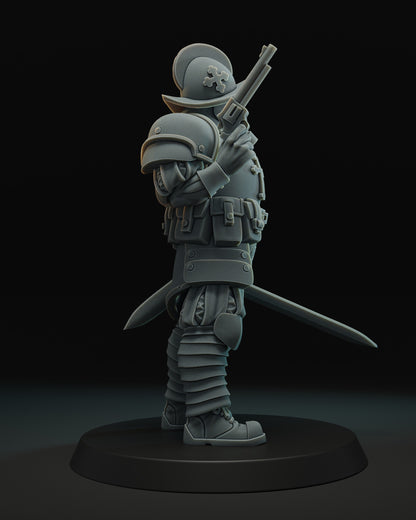 Trench Crusade - Papal troop with revolver