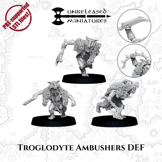 28mm Troglodyte Ambushers DEF