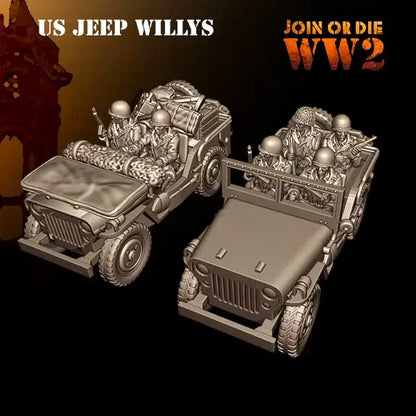 28mm US Army Willys Jeep