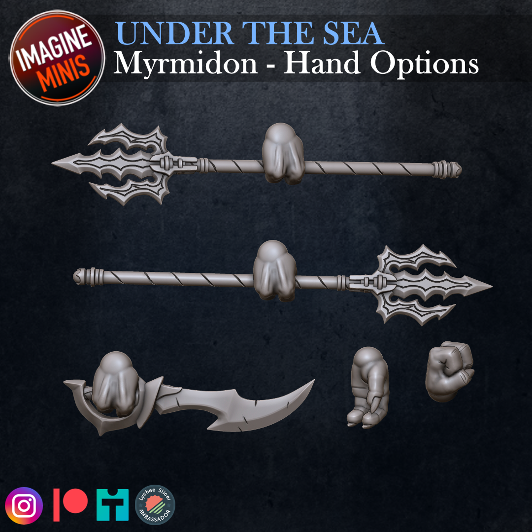 Role-Playing Miniatures - Naga Myrmidon A