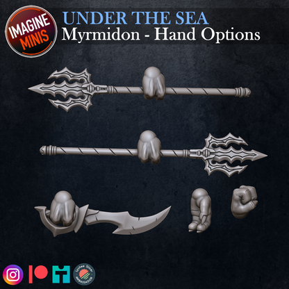 Role-Playing Miniatures - Naga Myrmidon A