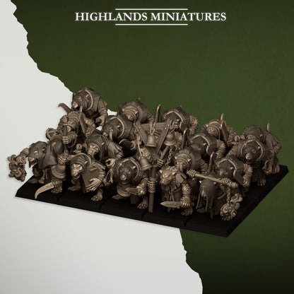 28mm Vermin Acolytes - Sewer Vermin