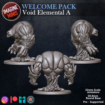 Role-Playing Miniatures - Void Elemental A
