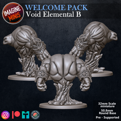 Role-Playing Miniatures - Void Elemental B