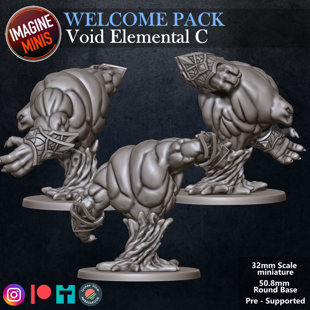 Role-Playing Miniatures - Void Elemental C