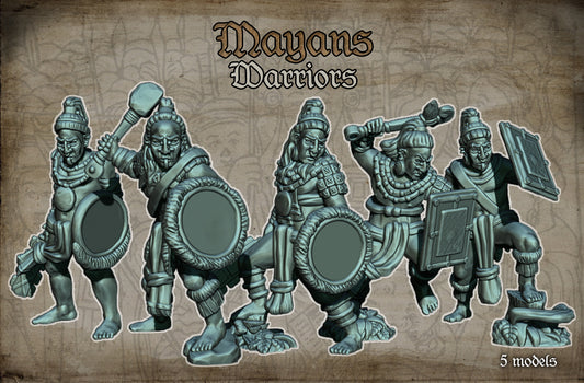 28mm Mayan Warriors