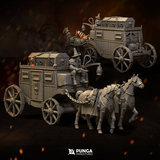 28mm Witch Hunter Wagon