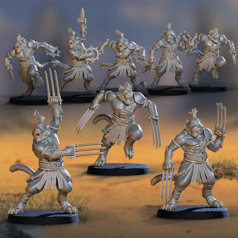 TIGERMEN ASSASSINS (CLAWS & THROWING WEAPONS / DUAL CLAWS)
