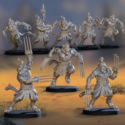 TIGERMEN ASSASSINS (CLAWS & THROWING WEAPONS / DUAL CLAWS)