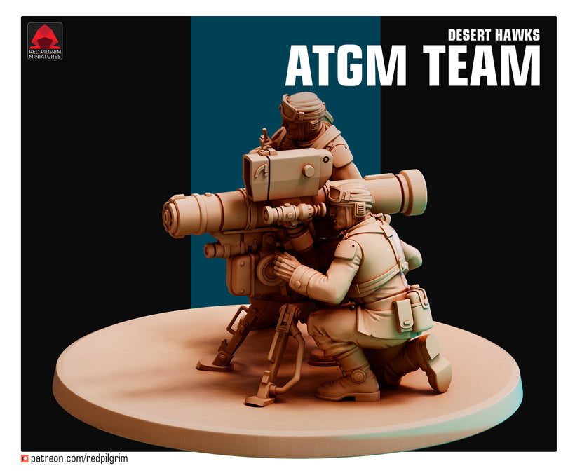 28mm Desert Hawk ATGM Team