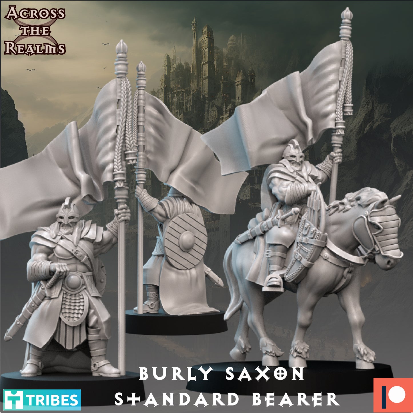 28mm Burly Saxon Standard Bearer