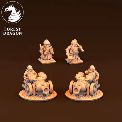 Dwarven Lords - 10mm Fire Thrower Regiment