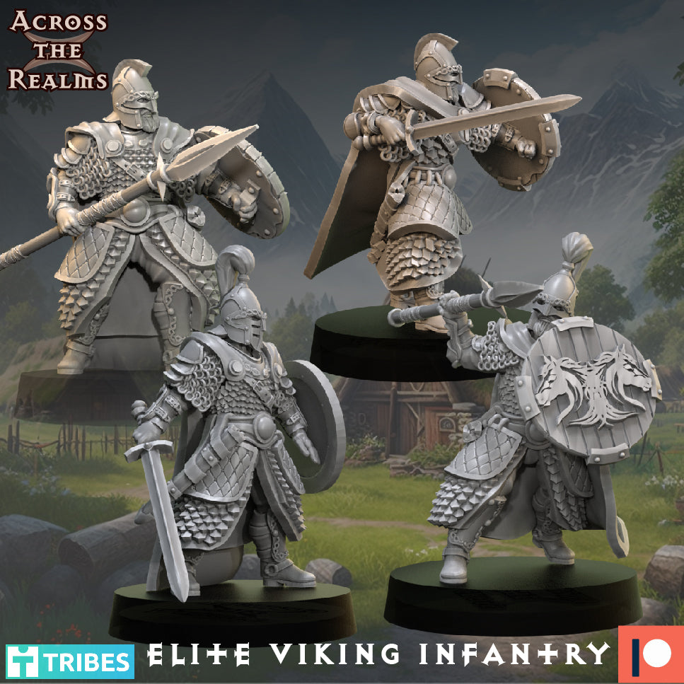 28mm Elite Viking Soldiers