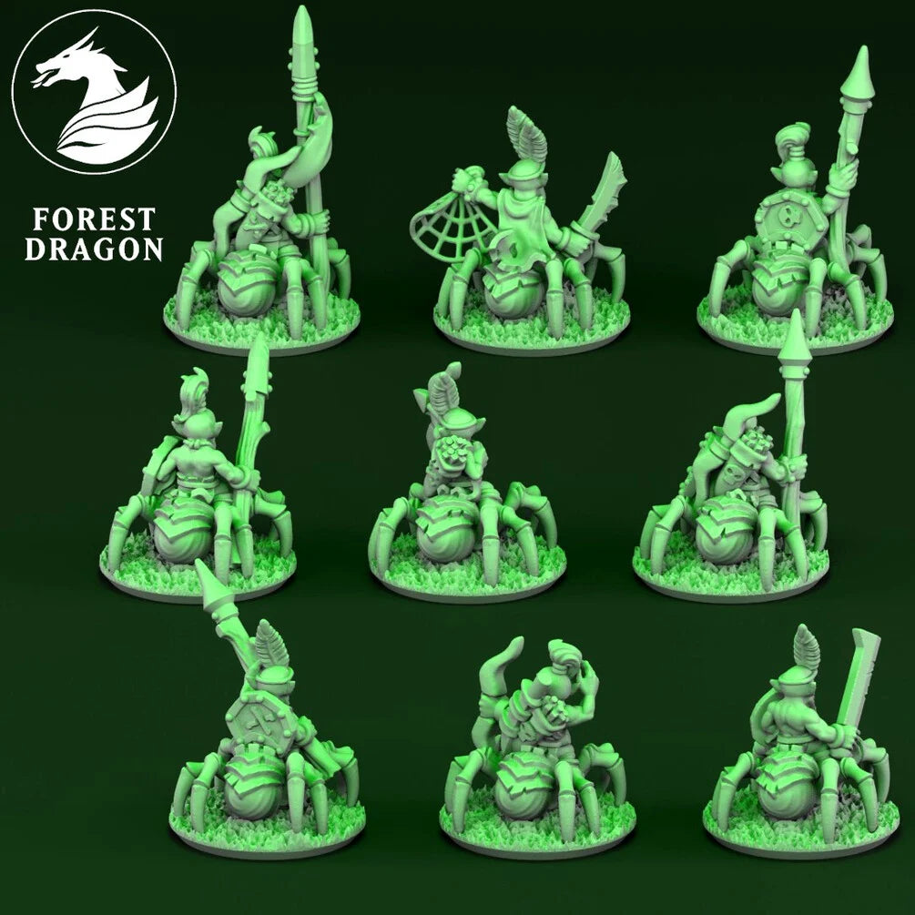 Orcs & Goblins - 10mm Goblin Spider Rider Regiment