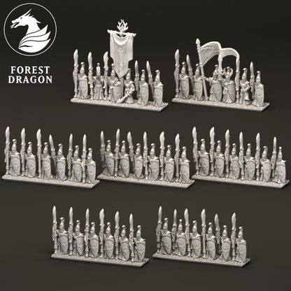 Aurethil Court - 10mm Glaive Infantry
