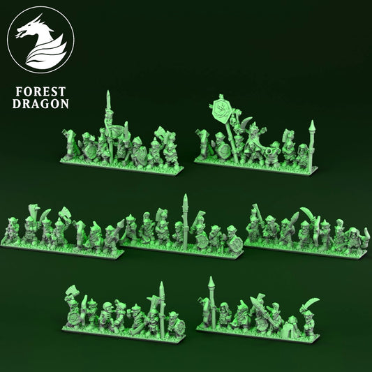 Orcs & Goblins - 10mm Goblin Warrior Regiment