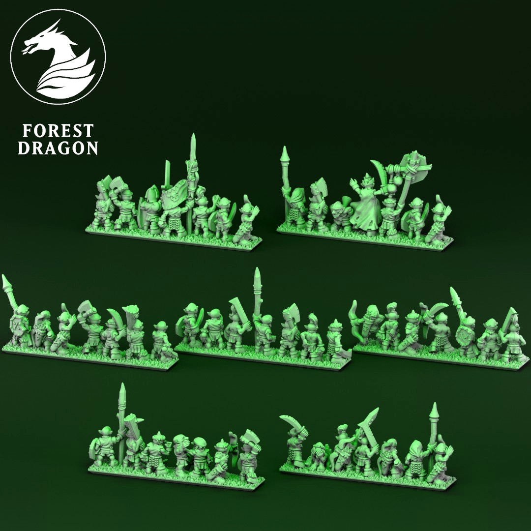 Orcs & Goblins - 10mm Goblin Warrior Regiment